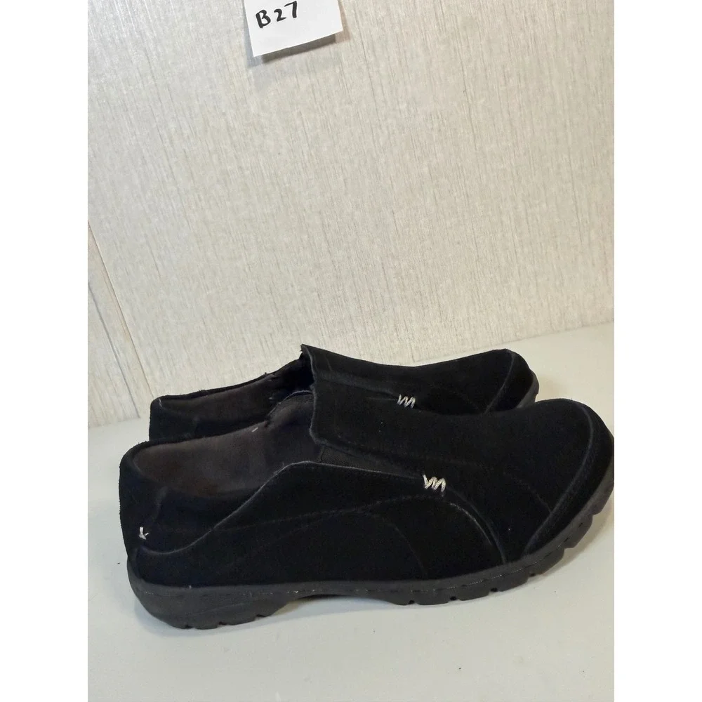 Dr. Scholls Women's Black Suede Leather Slip On Comfort‎ Loafers Size  8 Shoes